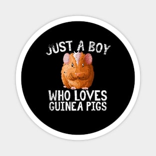 Just A Boy Who Loves Guinea pigs Magnet